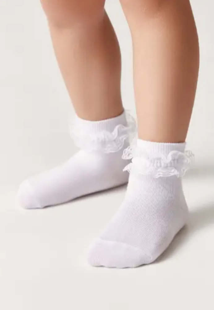 Conte-kids TIP-TOP Хлопковые носки с кружевной лентой, 12 р-р - фото